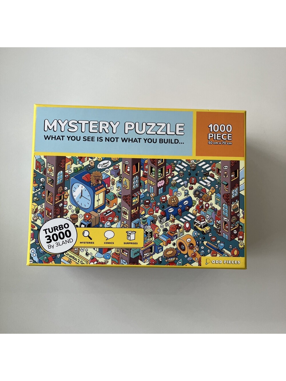 Odd Pieces Jigsaw Puzzle Turbo 3000 by 3Land 1000pc Mystery Puzzle Complete